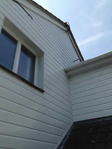 Soffit after cleaning